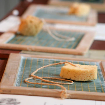 School desk at Slovenian School Museum.