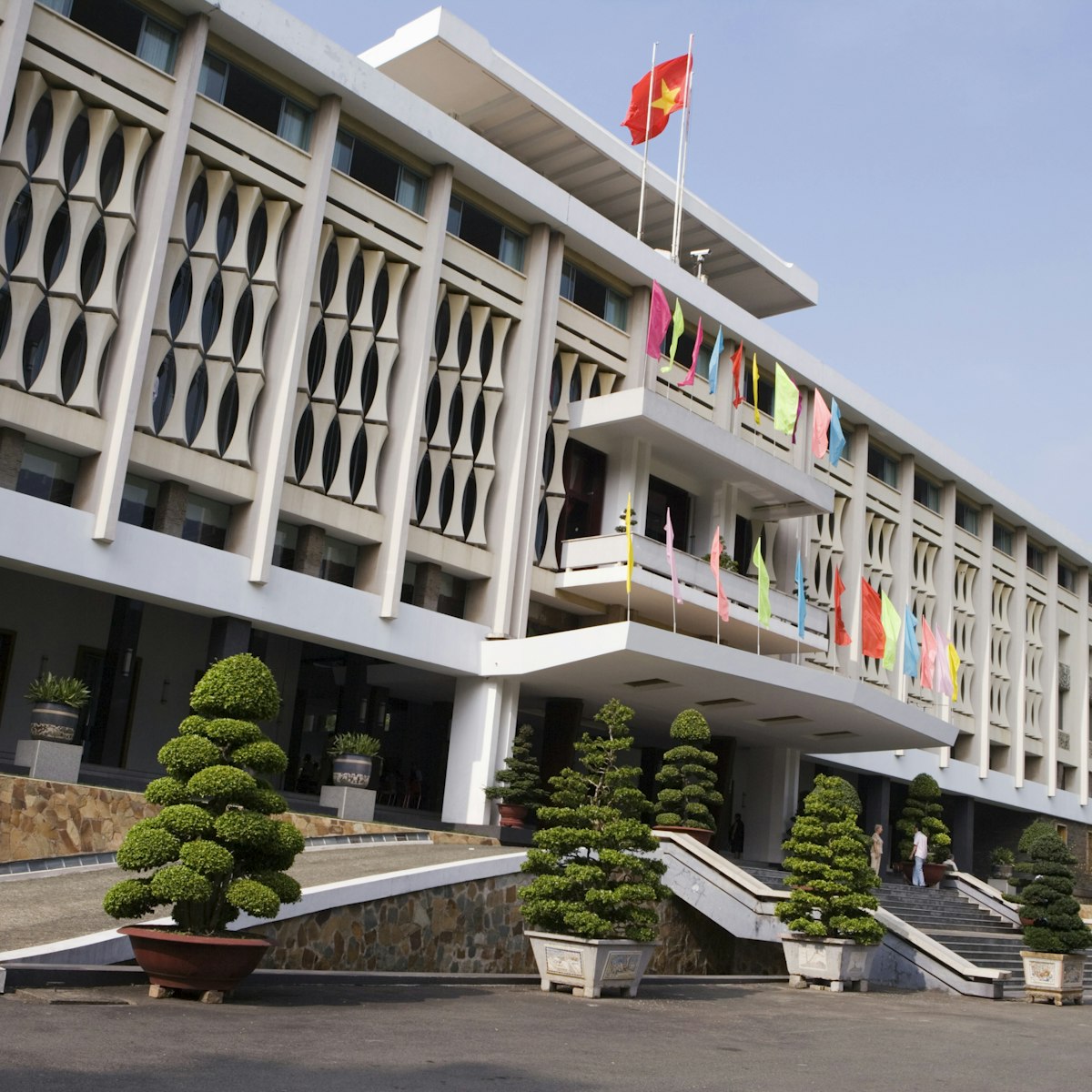 Exterior of Reunification Palace (formerly known as Independence Palace).