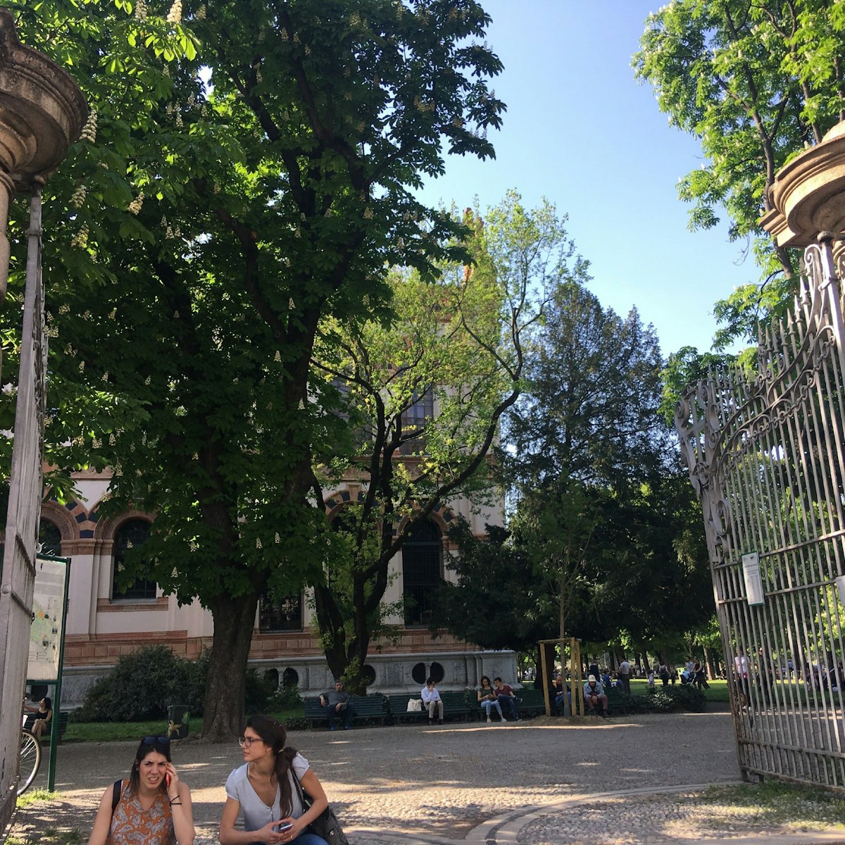 The Giardini Pubblici Indro Montanelli entrance.