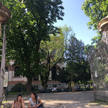 The Giardini Pubblici Indro Montanelli entrance.