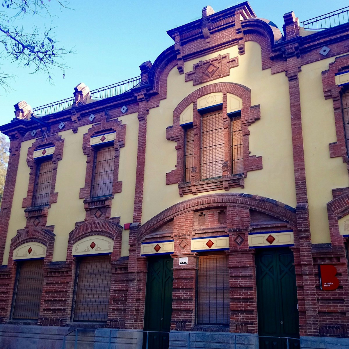 Front of the Fàbrica del Sol