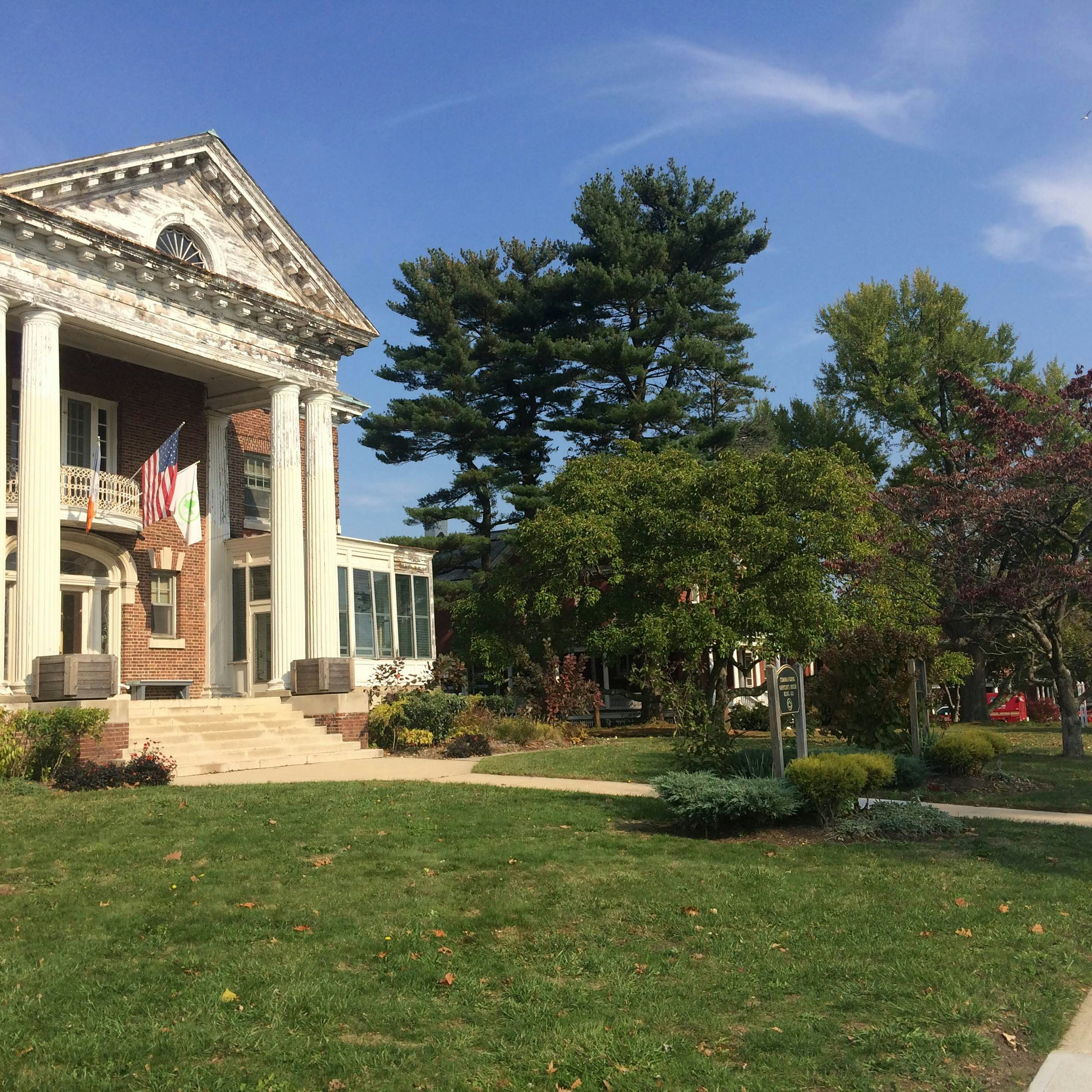 Historic house in Fort Totten park.