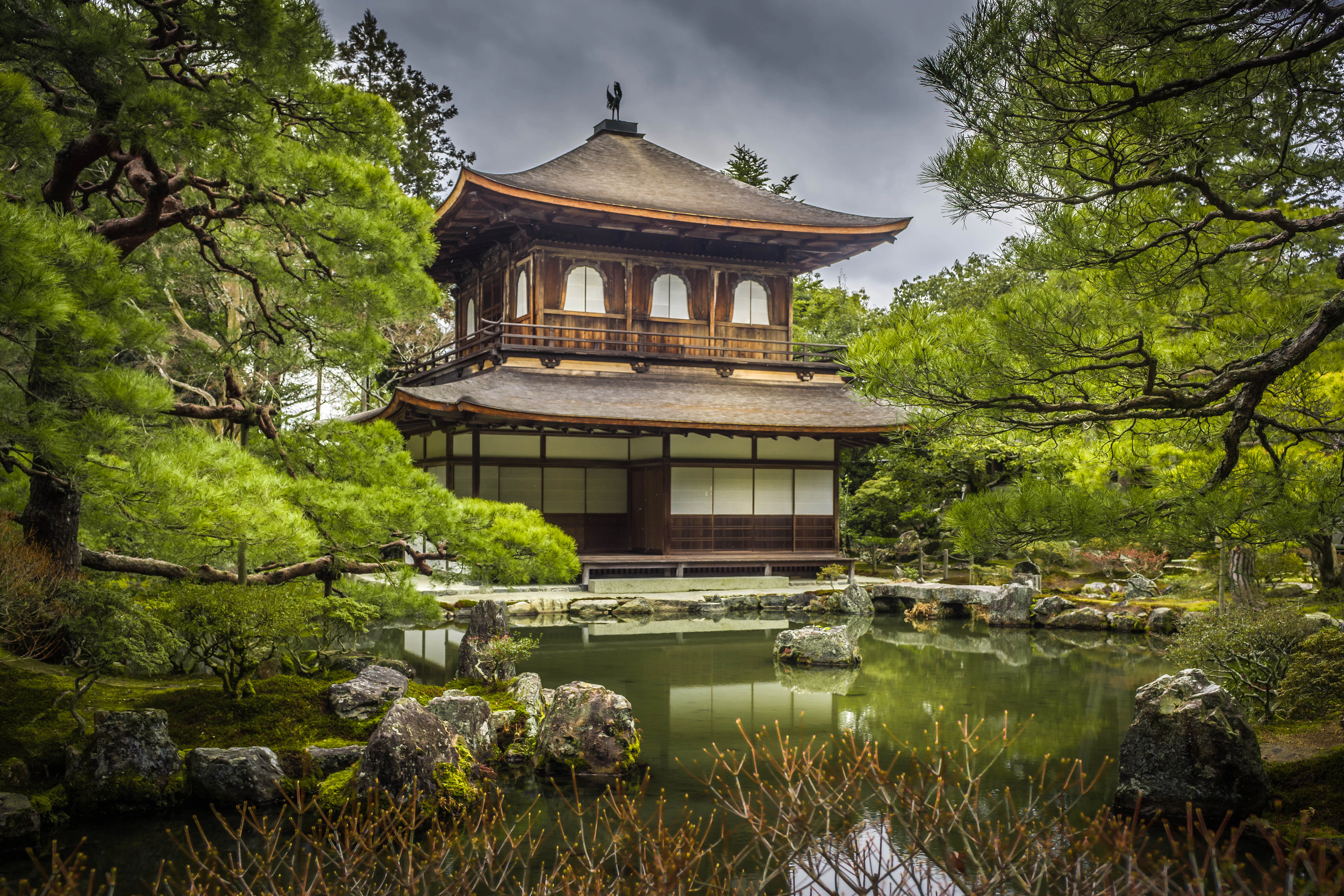 500px Photo ID: 72932487 - Ginkaku-ji Temple or the Silver Pavilion in Kyoto, Japan..Three exposures blending into 32-bit HDR and processed in Lightroom