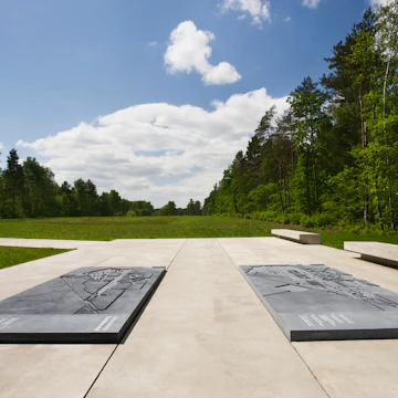 Germany, Niedersachsen, Bergen-Belsen WW2 concentration camp memorial, Site of destroyed concentration camp