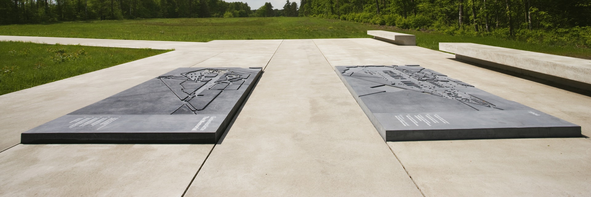 Germany, Niedersachsen, Bergen-Belsen WW2 concentration camp memorial, Site of destroyed concentration camp