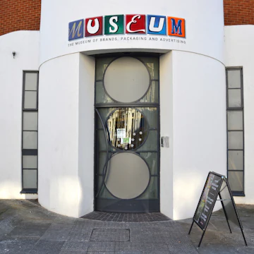 The exterior of the Museum of Brands, Packaging and Advertising.
