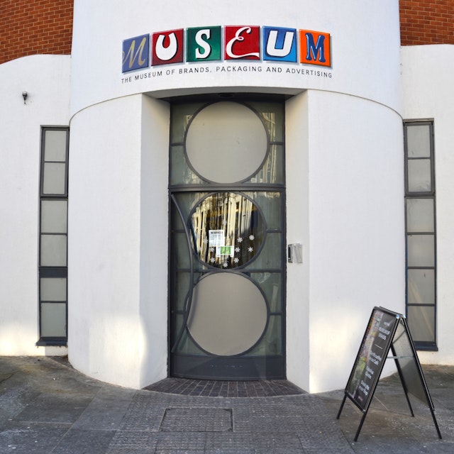 The exterior of the Museum of Brands, Packaging and Advertising.