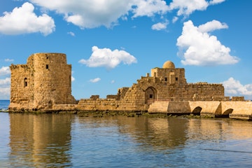 Crusaders Sea Castle Sidon Saida in South Lebanon Middle east; Shutterstock ID 668298643