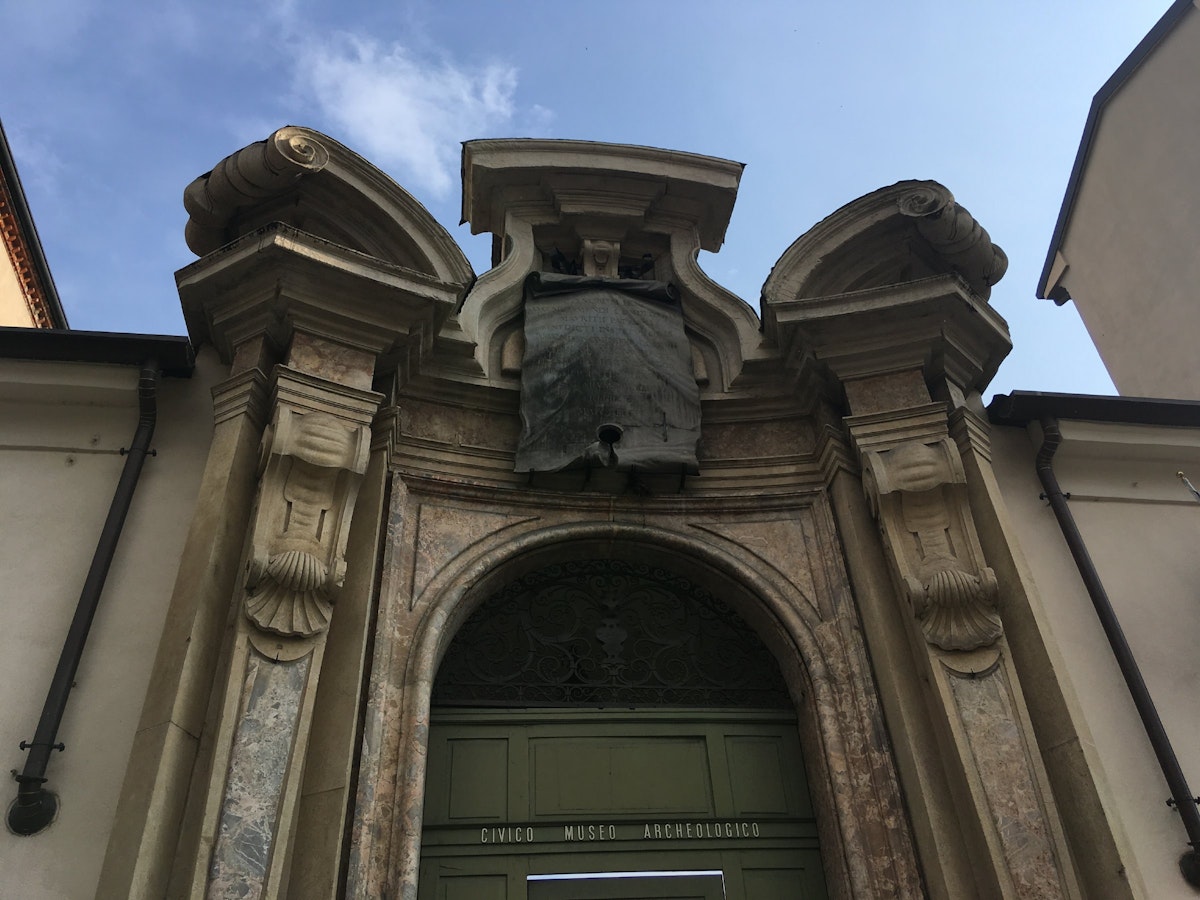 Grand entrance to Civico Museo Archeologico