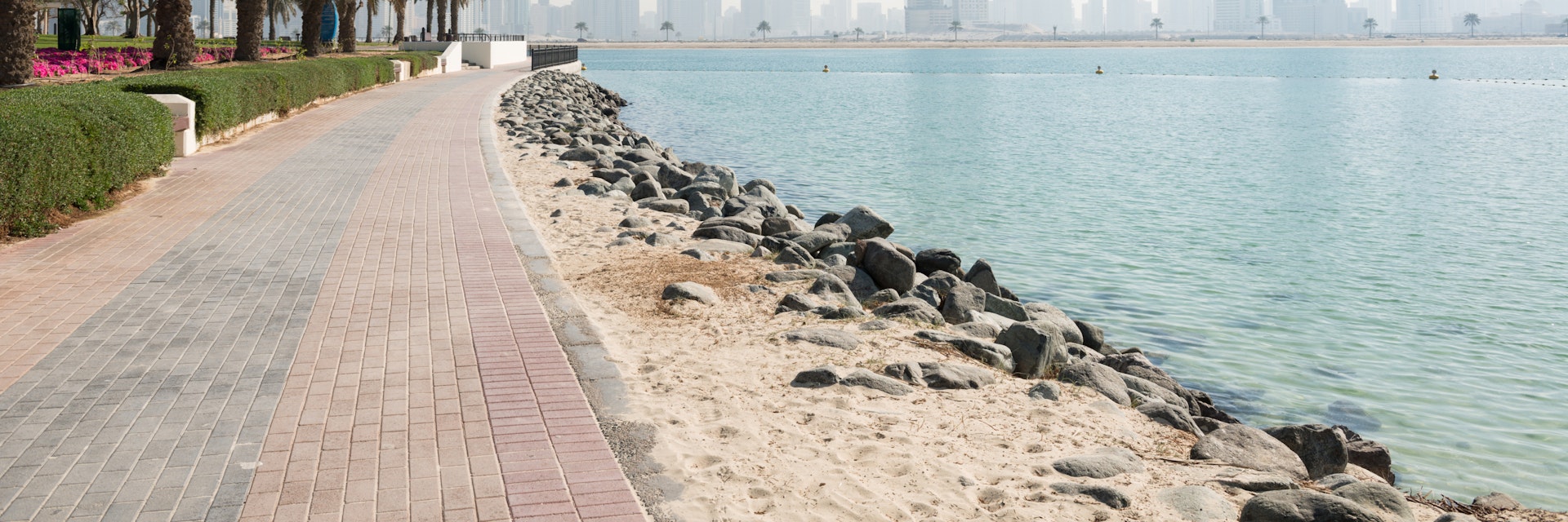 DUBAI, UAE - FEBRUARY 8, 2016: AL MAMZAR BEACH PARK