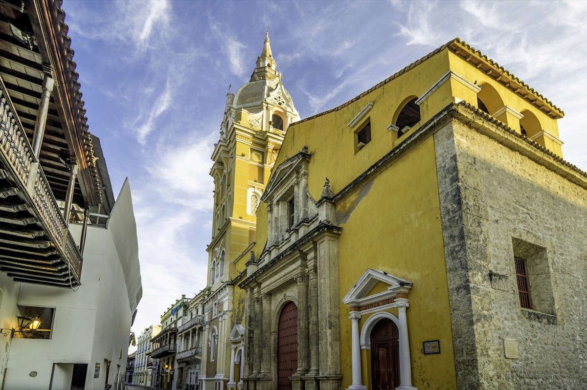 Cathedral Santa Catalina de la Alejandria, Cartagena, Bolivar, Colombia