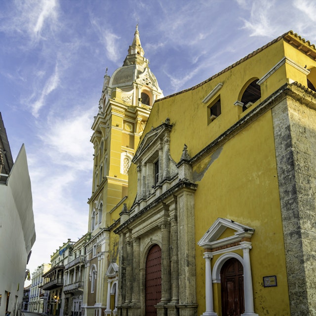 Cathedral Santa Catalina de la Alejandria, Cartagena, Bolivar, Colombia