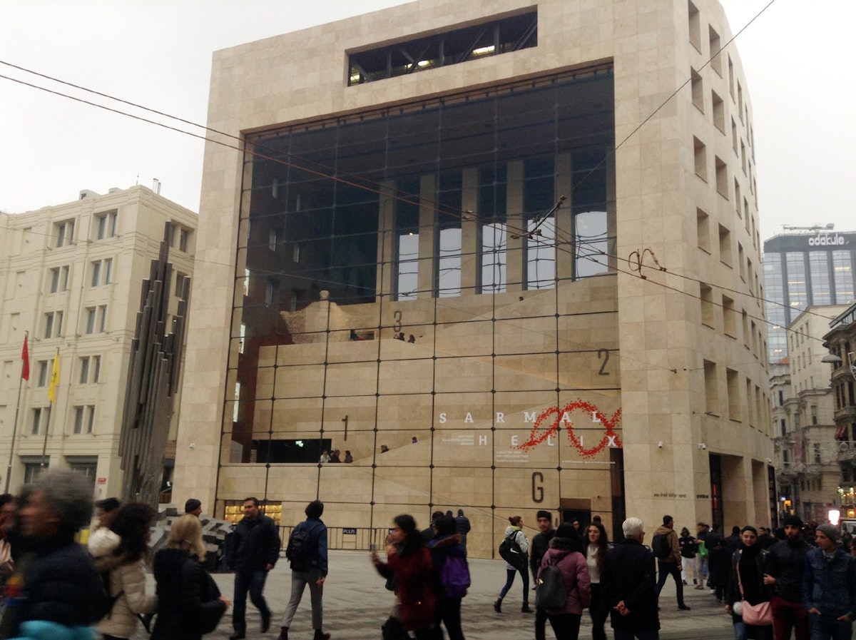 The Yapı Kredi Kültür Sanat building on İstiklal Caddei