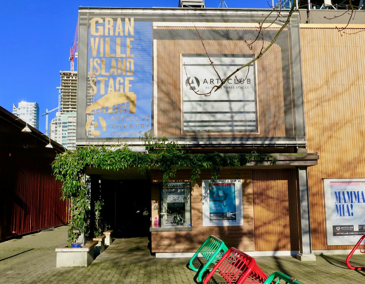 Exterior of the Granville Island Stage theatre