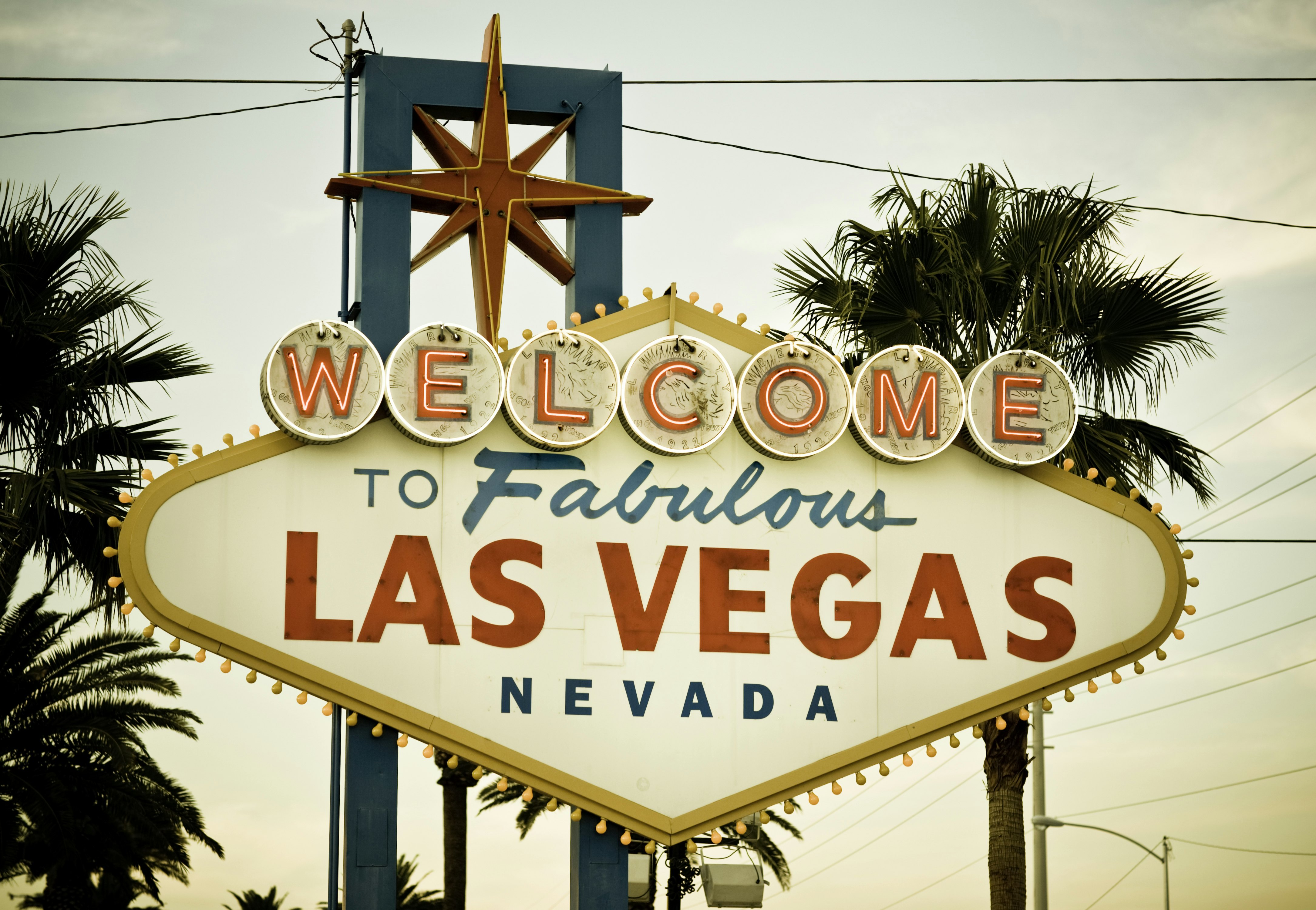 Welcome to Las Vegas Sign at Dusk
