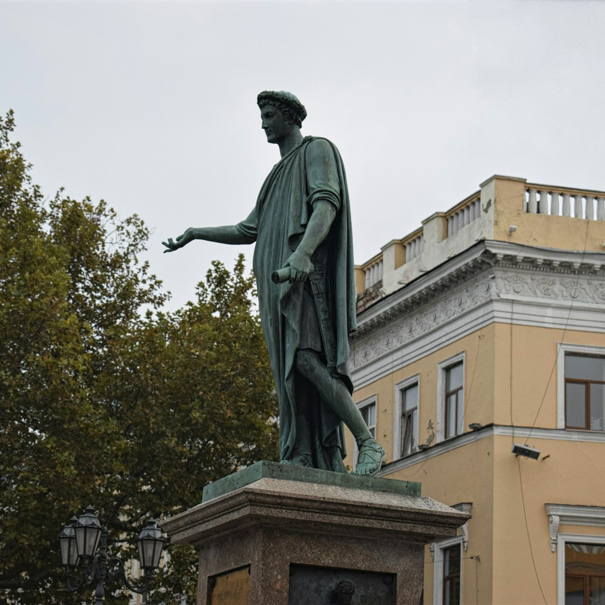 The statue of Duc de Richelieu, Odesa's first governor