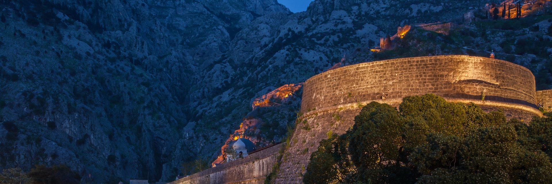 ©2013 Slavica Stajic All Rights Reserved Photo may not be used without my permission . .Kampana Tower in the night, North Gate, Kotor fortress.The Old City of Kotor is a well preserved urbanization typical of the middle Ages, built between the 12th and 14th century. Medieval architecture and numerous monuments of cultural heritage have made Kotor a UNESCO listed “World Natural and Historical Heritage Site".