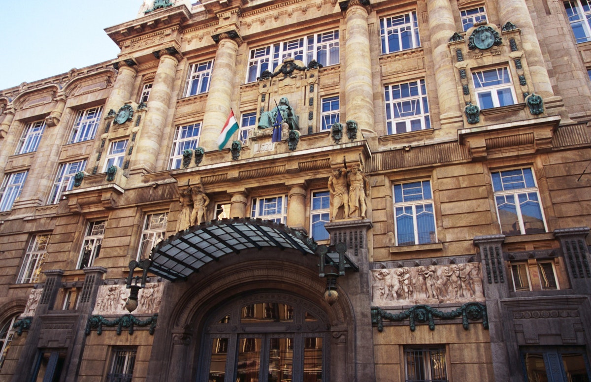 Facade of Ferenc Liszt Music Academy, Erzsebetvaros.
