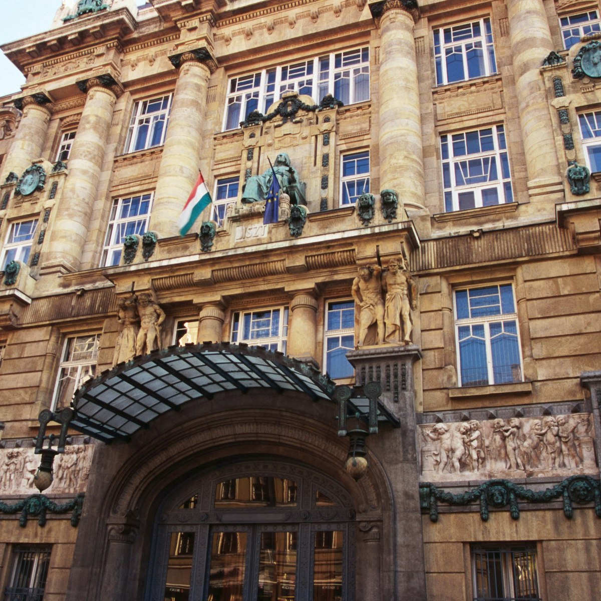Facade of Ferenc Liszt Music Academy, Erzsebetvaros.