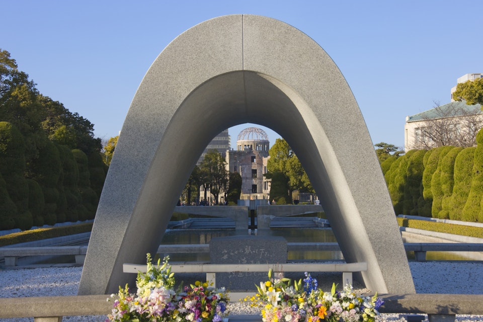 Cenotaph for A-Bomb victims and A-Bomb Dome
