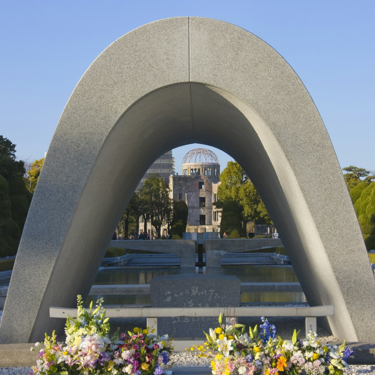 Cenotaph for A-Bomb victims and A-Bomb Dome