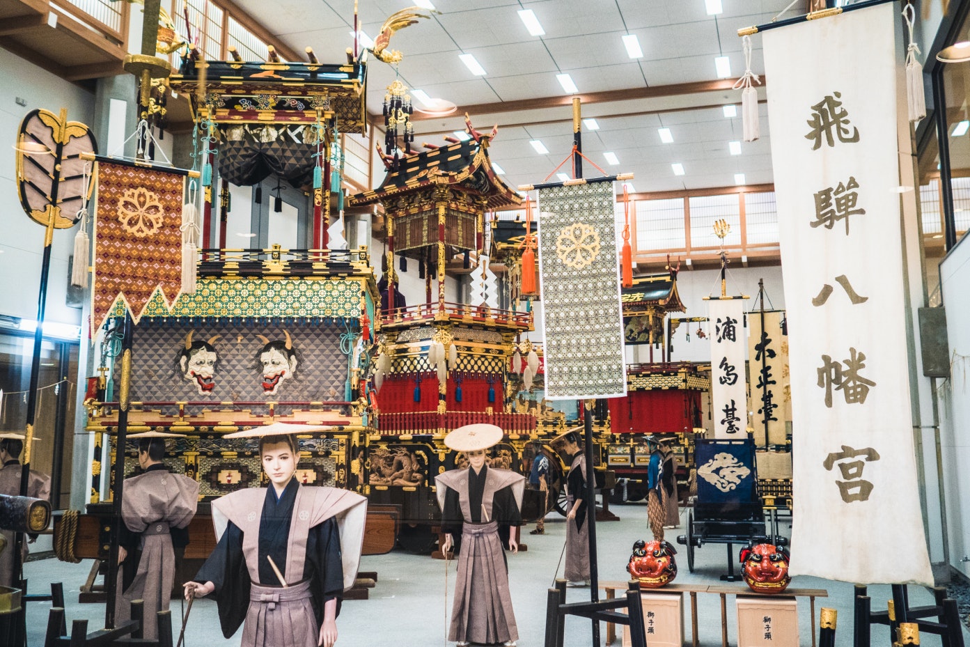 TAKAYAMA JAPAN - May 12, 2017 : Takayama Matsuri Yataikaikan / the annual festival floats exhibition hall in Takayama city; Shutterstock ID 643427659; Your name (First / Last): Laura Crawford; GL account no.: 65050; Netsuite department name: Online Editorial; Full Product or Project name including edition: BiA: Takayama, south of Tokyo POI images for online