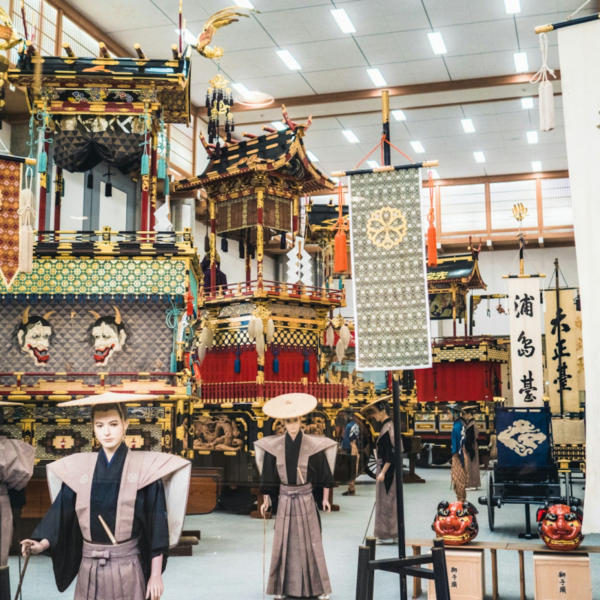 TAKAYAMA JAPAN - May 12, 2017 : Takayama Matsuri Yataikaikan / the annual festival floats exhibition hall in Takayama city; Shutterstock ID 643427659; Your name (First / Last): Laura Crawford; GL account no.: 65050; Netsuite department name: Online Editorial; Full Product or Project name including edition: BiA: Takayama, south of Tokyo POI images for online
