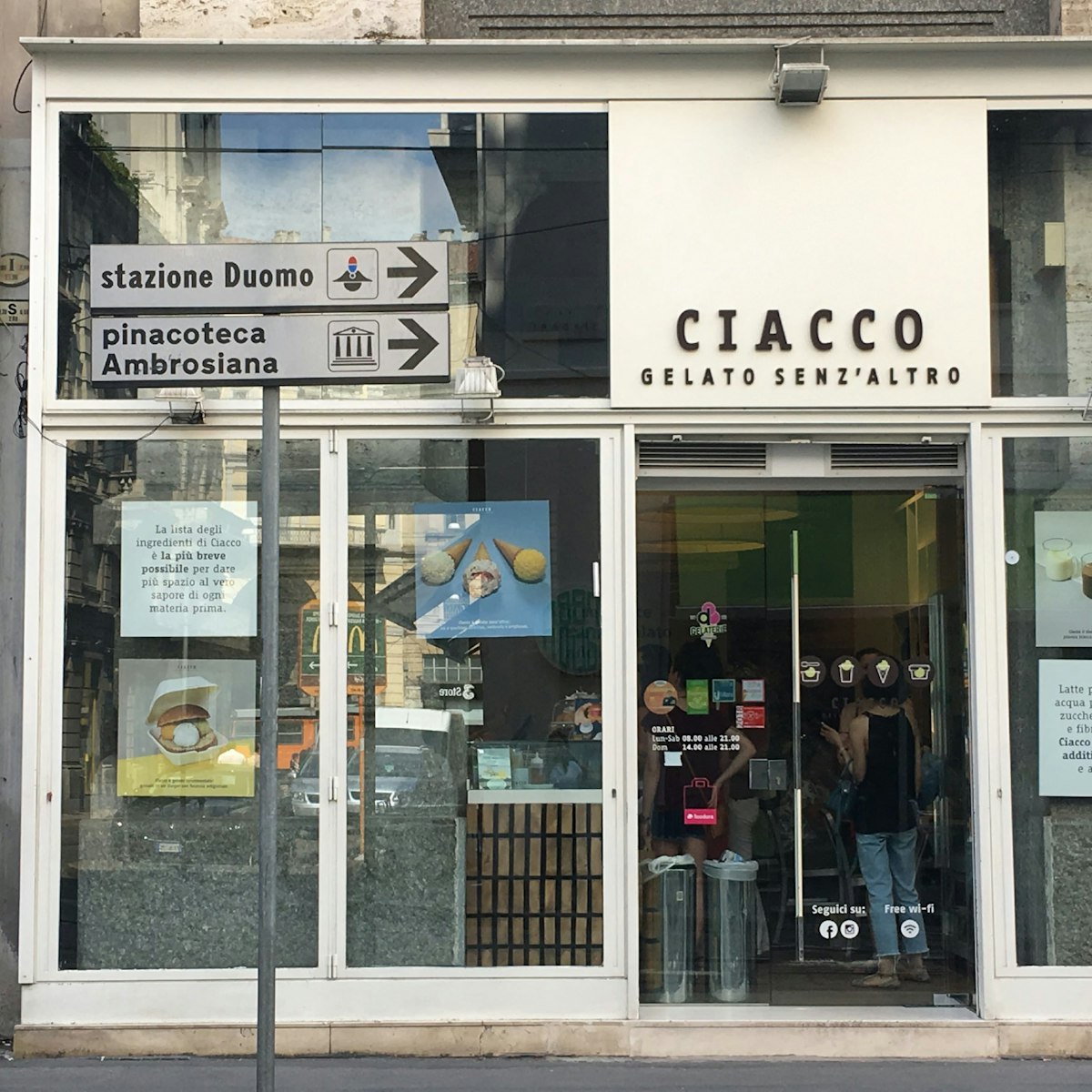 The Ciacco gelateria shop front
