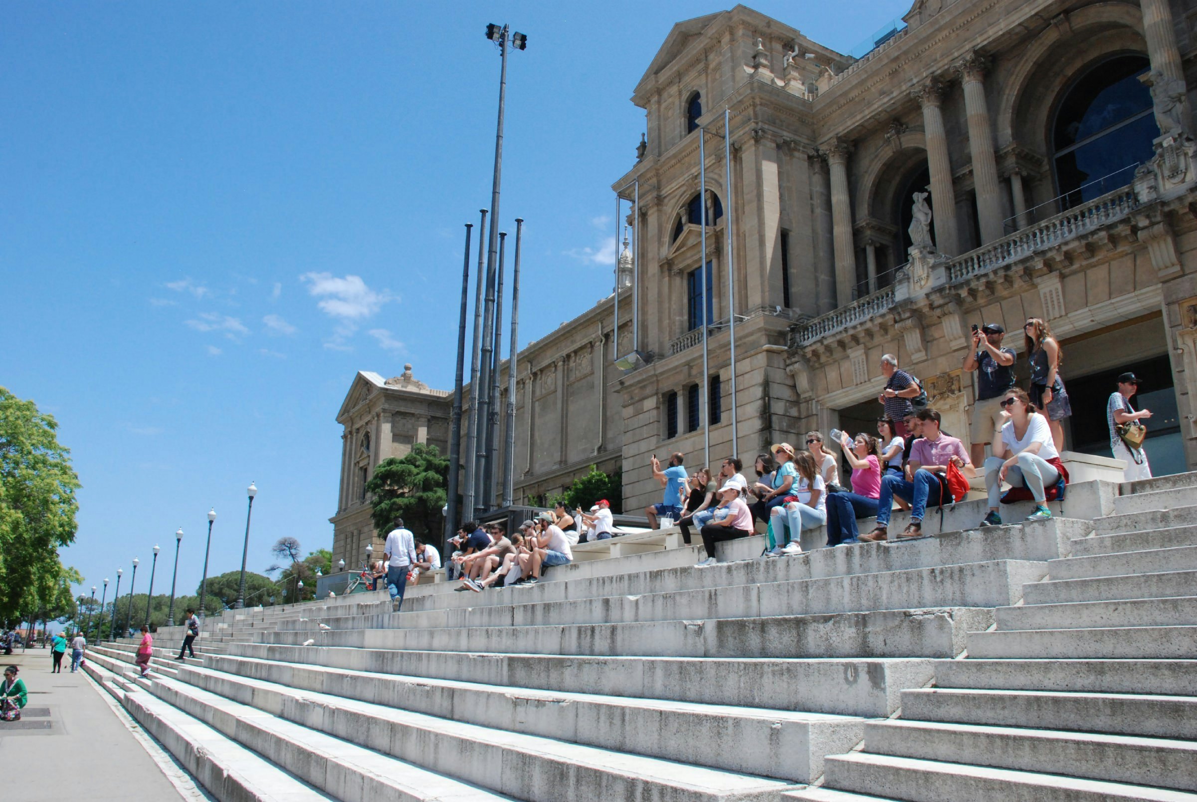 View of the Mirador de Palau Nacional