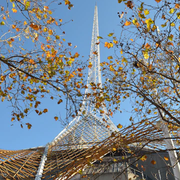The spire of the Arts Centre Melbourne.