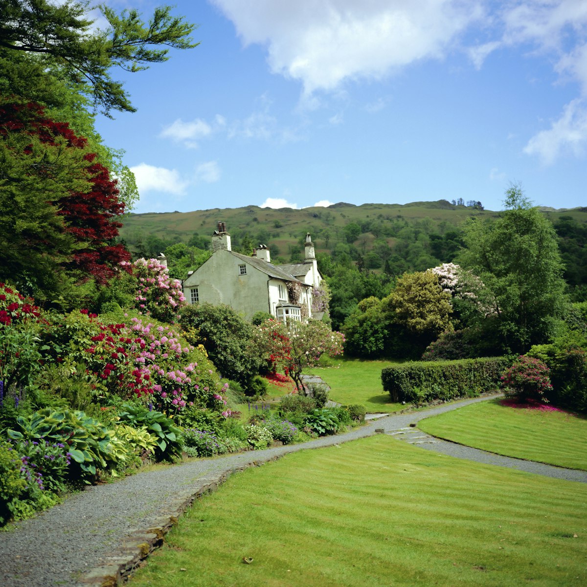Rydal Mount, home of the poet William Wordsworth, Ambleside, Lake District, Cumbria, England, UK