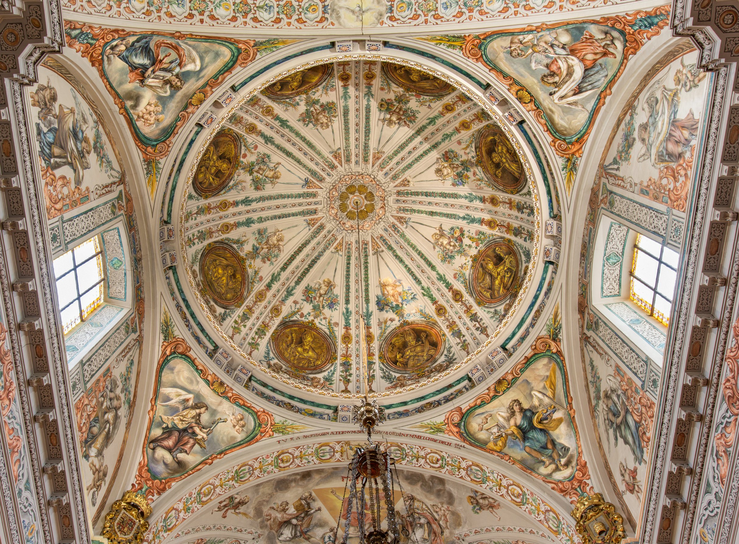 Seville - baroque cupola of church Hospital de los Venerables