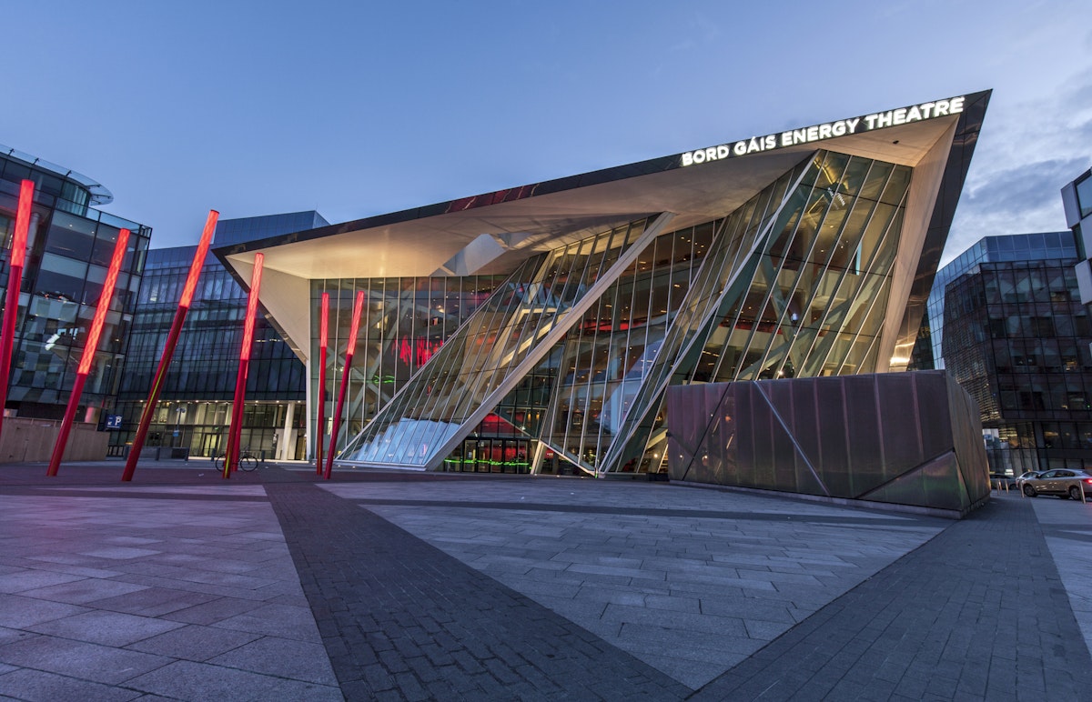 Also known as the Bord Gais Energy Theatre it was designed by Daniel Libeskind.