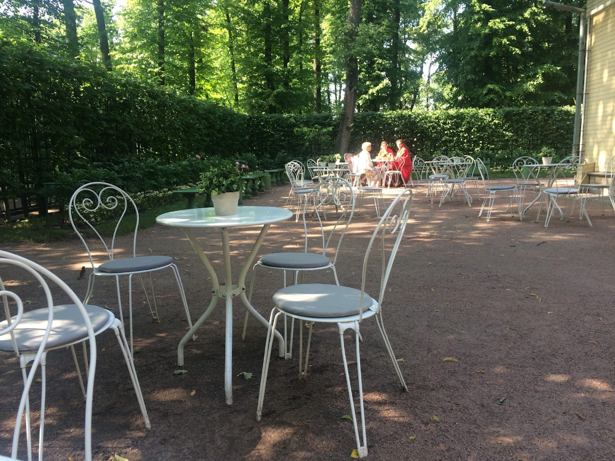 Tea House cafe in St Petersburg's Summer Garden.