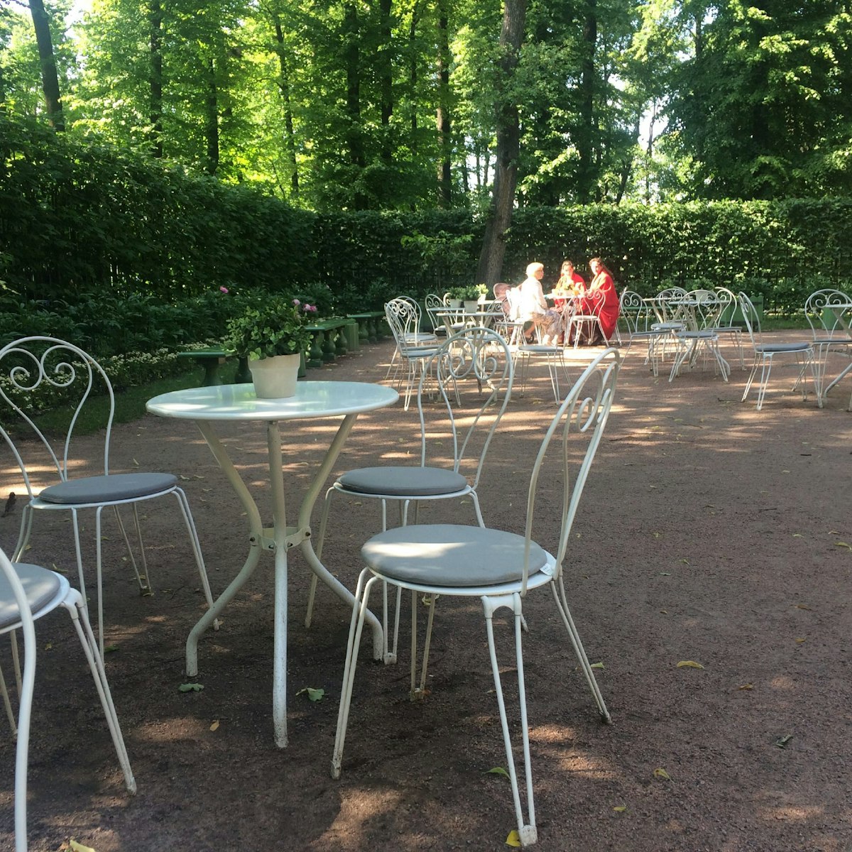 Tea House cafe in St Petersburg's Summer Garden.