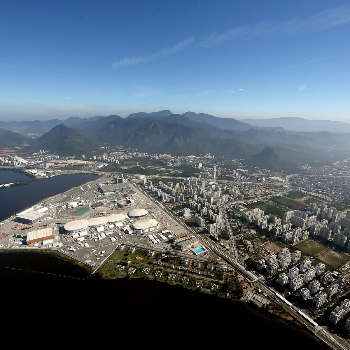 RIO DE JANEIRO, BRAZIL - JULY 04:  Work continues at Olympic Park in preparation for the 2016 Olympic Games on July 4, 2016 in Rio de Janeiro, Brazil.  (Photo by Matthew Stockman/Getty Images)