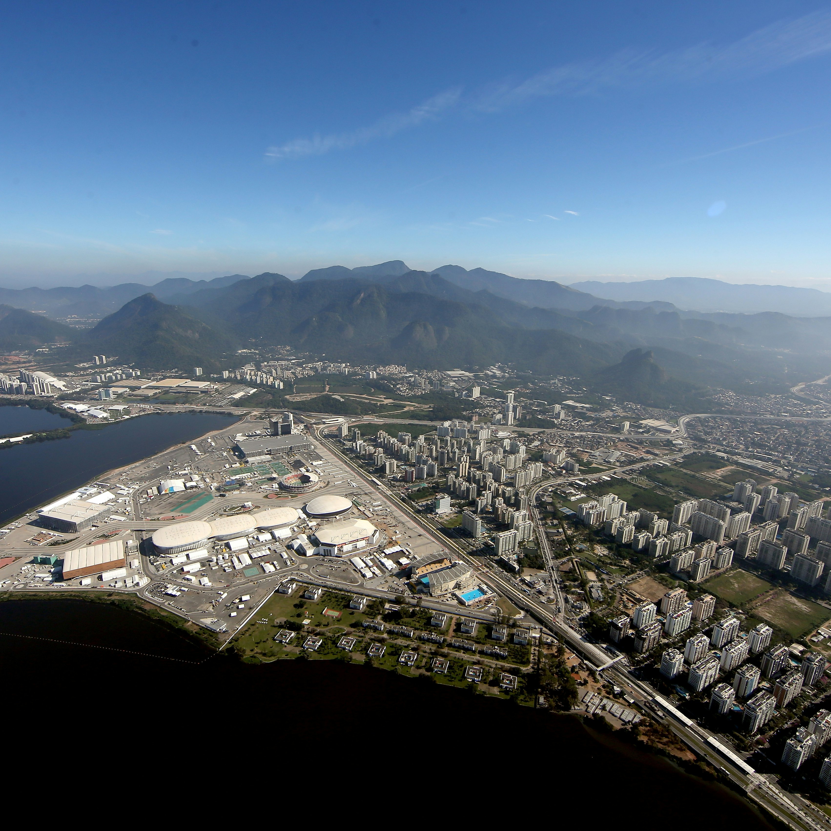 RIO DE JANEIRO, BRAZIL - JULY 04: Work continues at Olympic Park in preparation for the 2016 Olympic Games on July 4, 2016 in Rio de Janeiro, Brazil. (Photo by Matthew Stockman/Getty Images)
