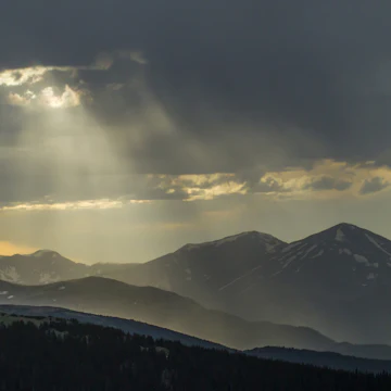 Landscape with Mt Evans, Colorado, USA