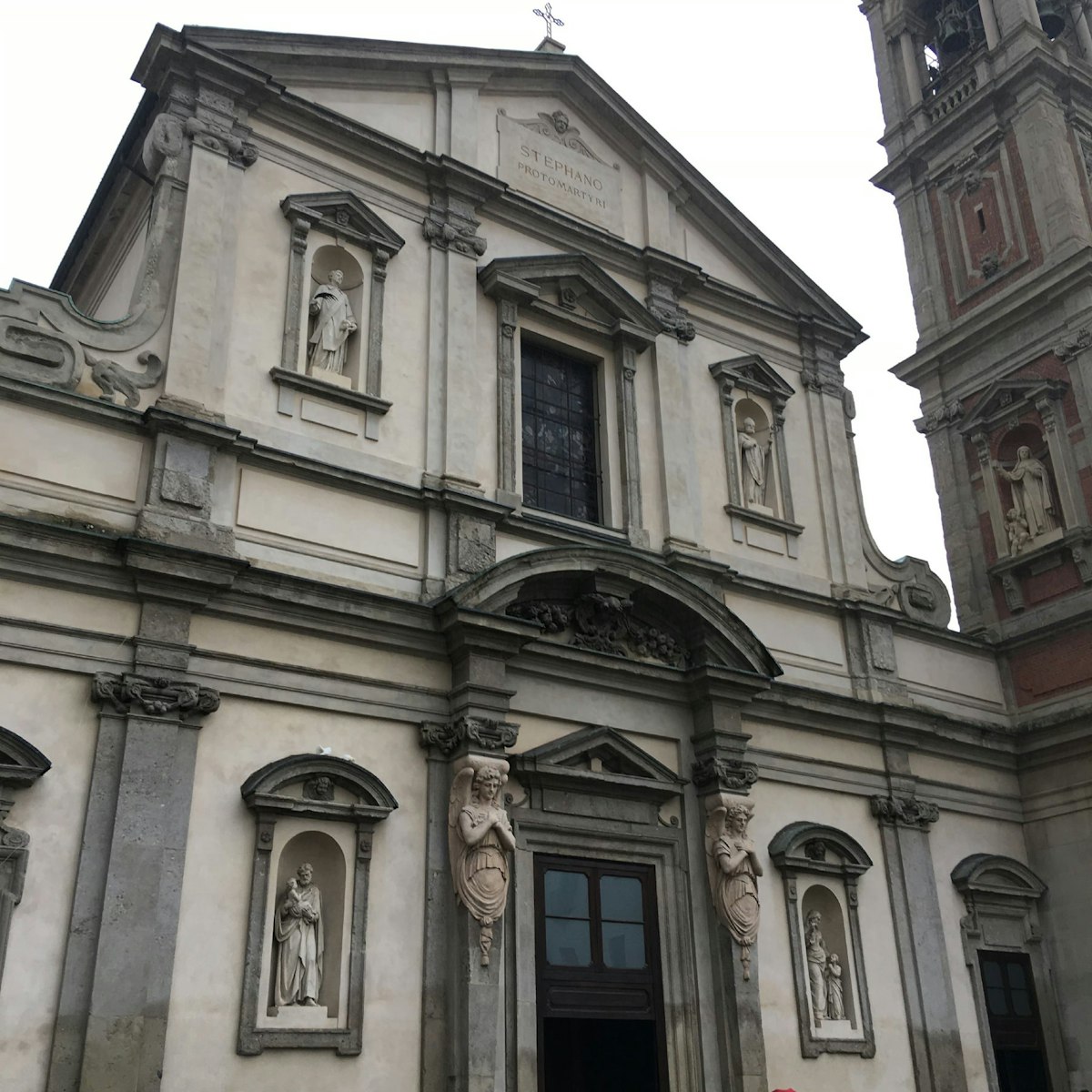 Entrance to the Chiesa di San Bernardino alle Ossa