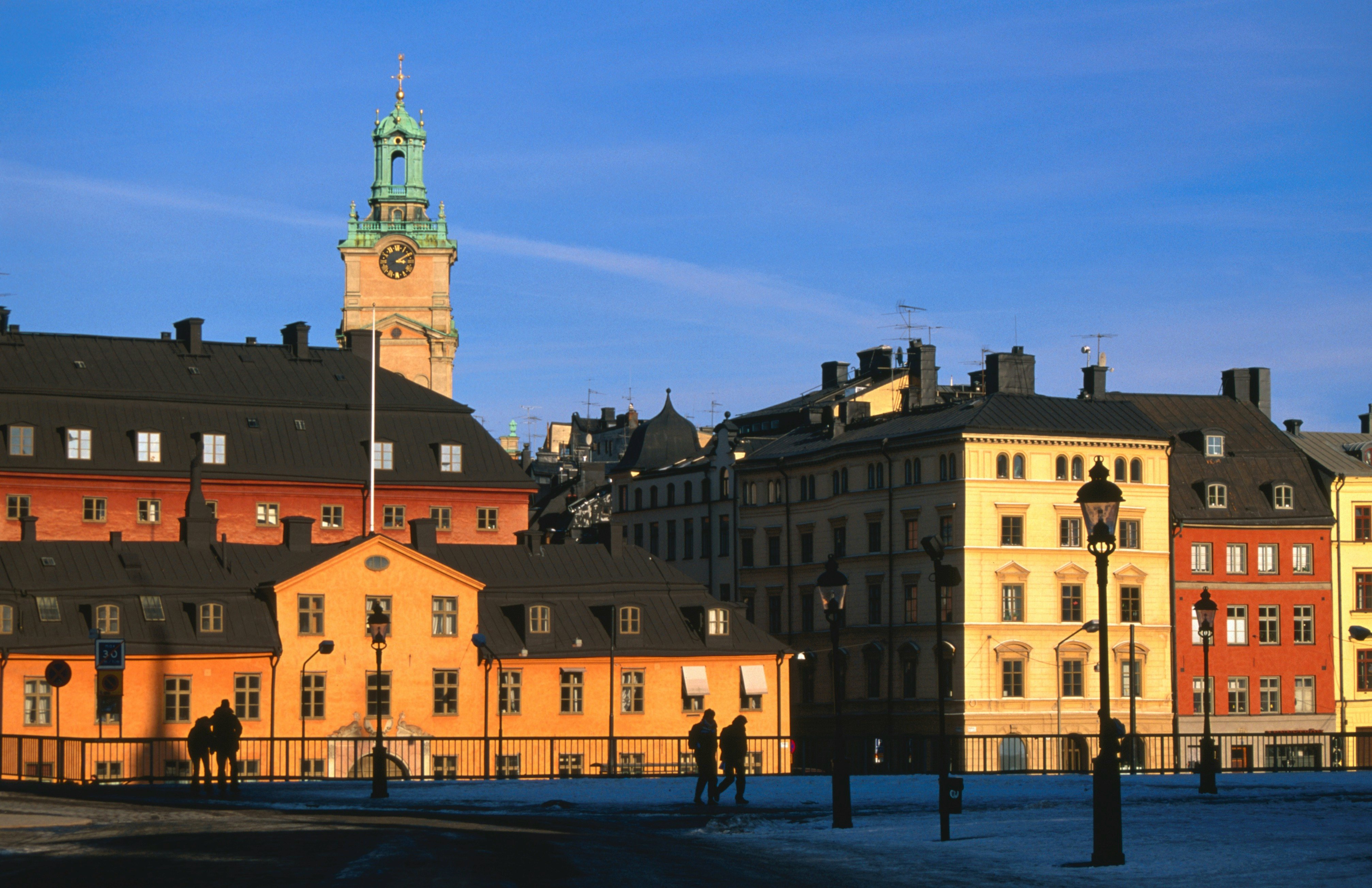 Storkyrkan and Gamla Stan seen from Riddarholmen Island.
