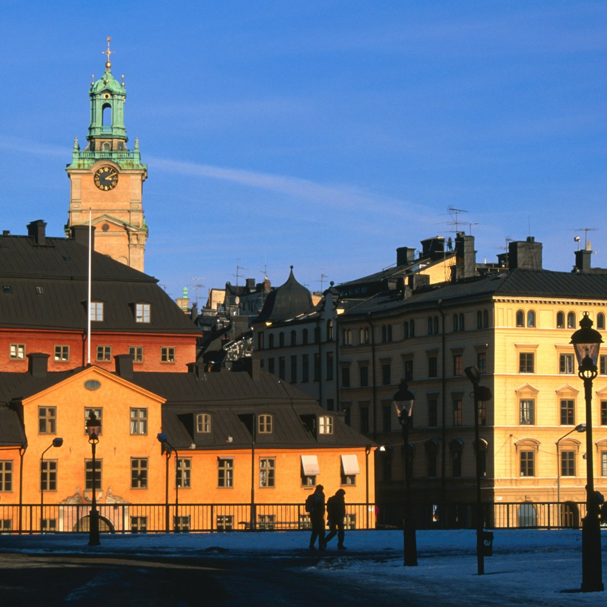 Storkyrkan and Gamla Stan seen from Riddarholmen Island.