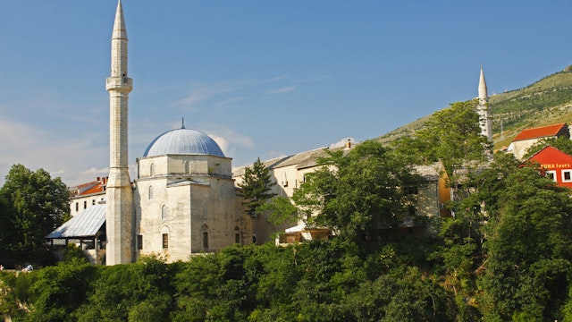 Koski Mehmed Pasha S Mosque Above The River Neretva