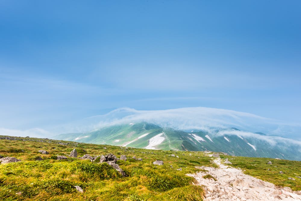 500px Photo ID: 43496704 - Pilgrimage to Dewa Sanzan, the three sacred mountains, start from Mount Haguro symbolizing the birth, continous with Mount Gassan symbolizing the death. Then ends with Mount Yudono (rebirth).