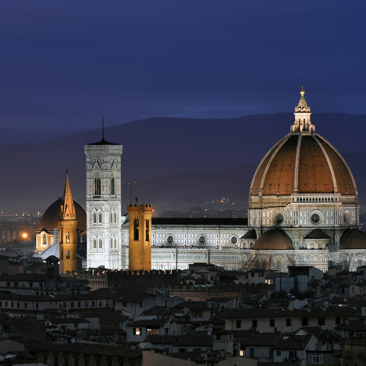 500px Photo ID: 95945455 - Cathedral of Florence Italy, At Night from the Michelangelo's Piazza.