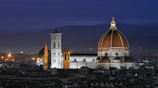 500px Photo ID: 95945455 - Cathedral of Florence Italy, At Night from the Michelangelo's Piazza.