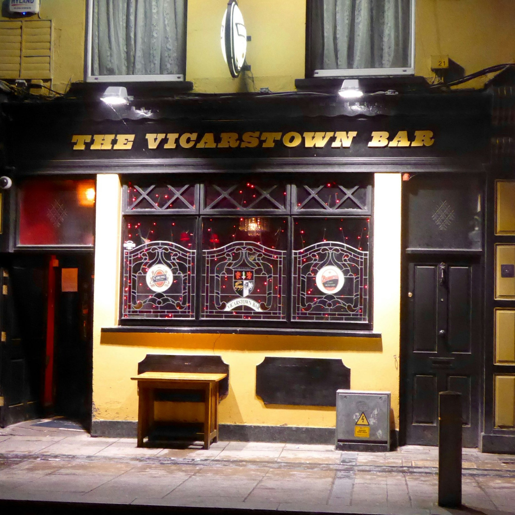 The Vicarstown has a cosy facade for winter