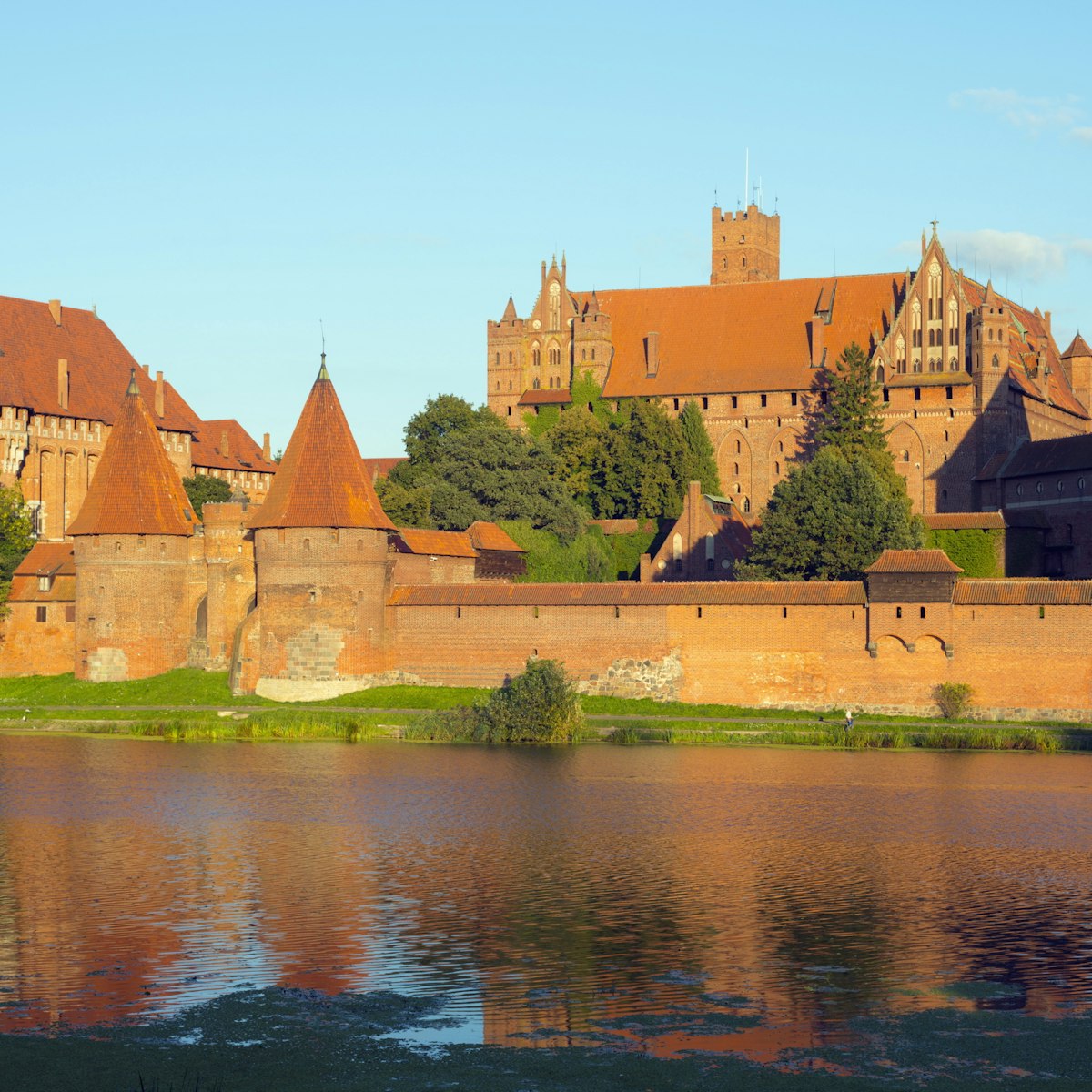 Medieval Malbork Castle, Marienburg Fortress of Mary, UNESCO World Heritage Site, Pomerania, Poland, Europe