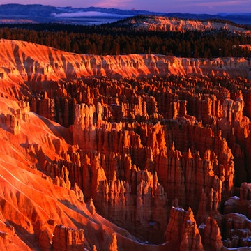 Winter time in Bryce Canyon National Park.