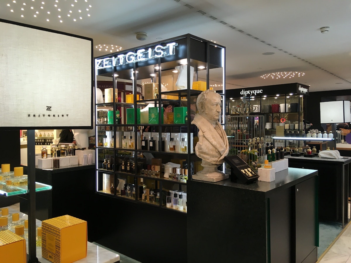 Perfume counter inside La Rinascente