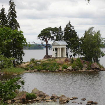 A pavilion in Vyborg's Park Monrepo.